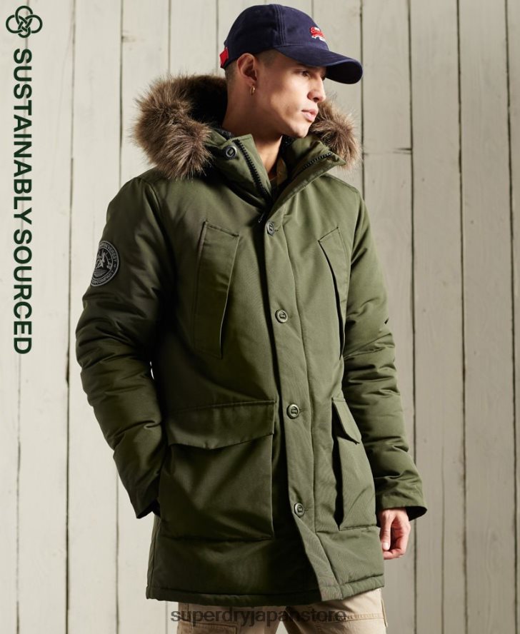 エベレストパーカーコート 男性 Superdry 衣類 カーキ 2J62PZ1081