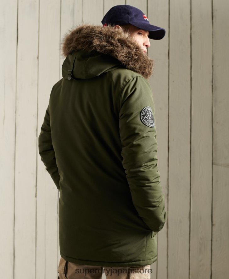 エベレストパーカーコート 男性 Superdry 衣類 カーキ 2J62PZ1081