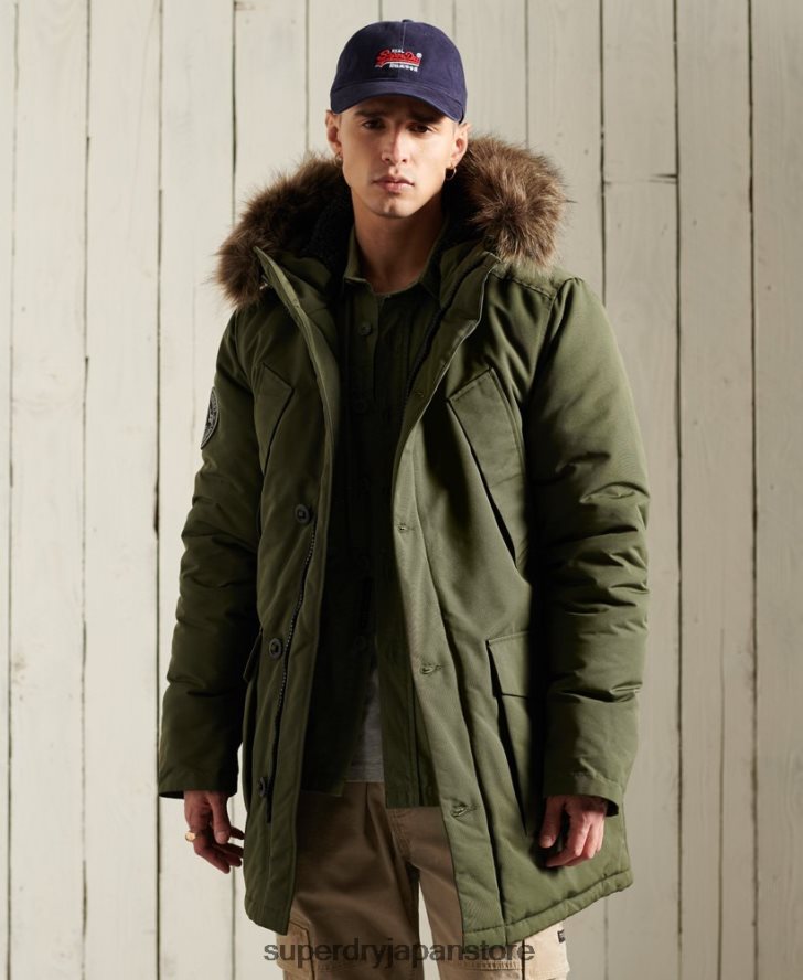 エベレストパーカーコート 男性 Superdry 衣類 カーキ 2J62PZ1081