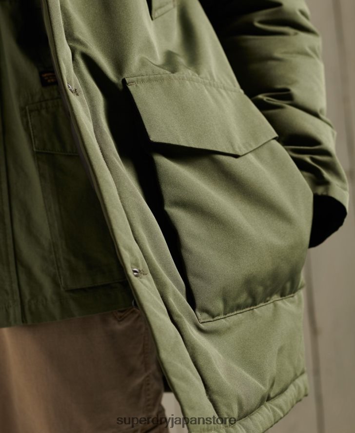 エベレストパーカーコート 男性 Superdry 衣類 カーキ 2J62PZ1081
