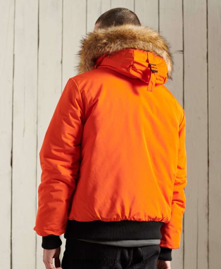 エベレスト ボンバージャケット 男性 Superdry 衣類 オレンジ 2J62PZ1082