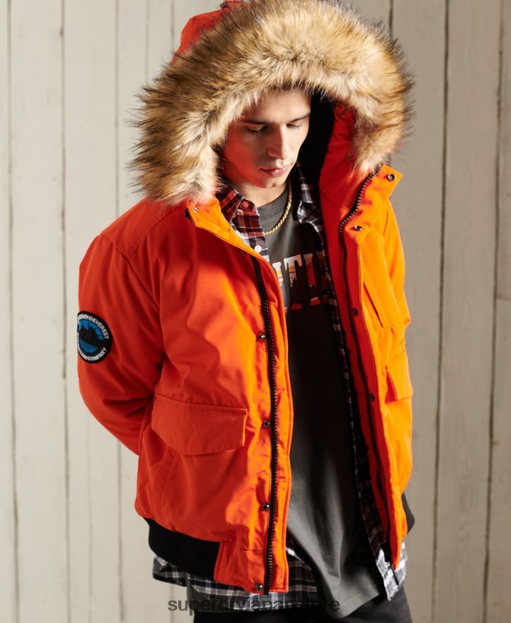エベレスト ボンバージャケット 男性 Superdry 衣類 オレンジ 2J62PZ1082