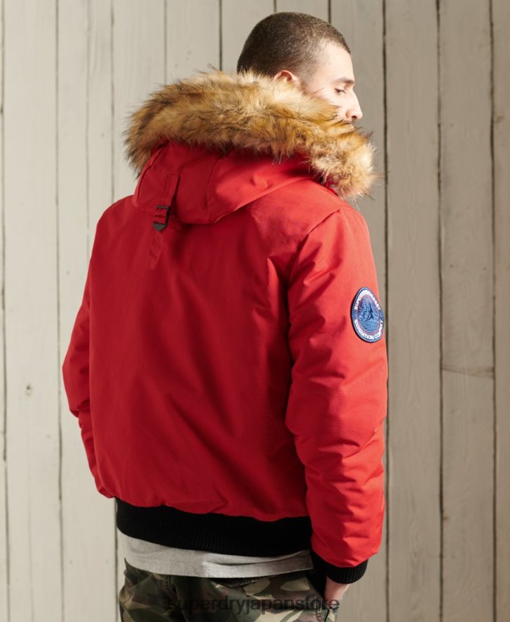 エベレスト ボンバージャケット 男性 Superdry 衣類 赤 2J62PZ1083