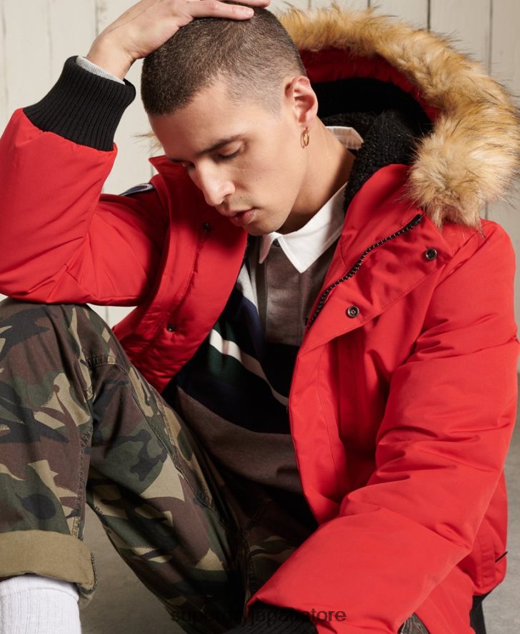 エベレスト ボンバージャケット 男性 Superdry 衣類 赤 2J62PZ1083