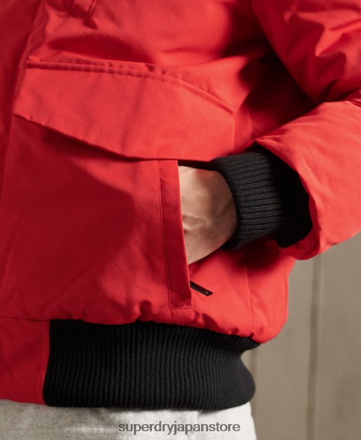 エベレスト ボンバージャケット 男性 Superdry 衣類 赤 2J62PZ1083