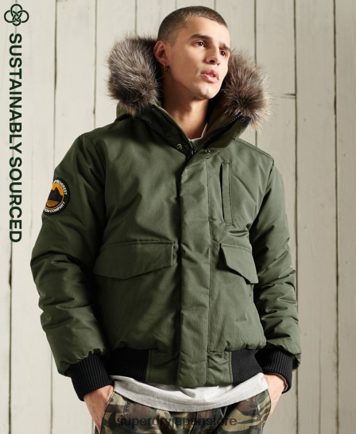 エベレスト ボンバージャケット 男性 Superdry 衣類 カーキ 2J62PZ1084
