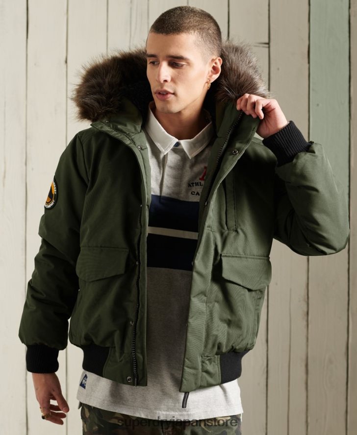 エベレスト ボンバージャケット 男性 Superdry 衣類 カーキ 2J62PZ1084