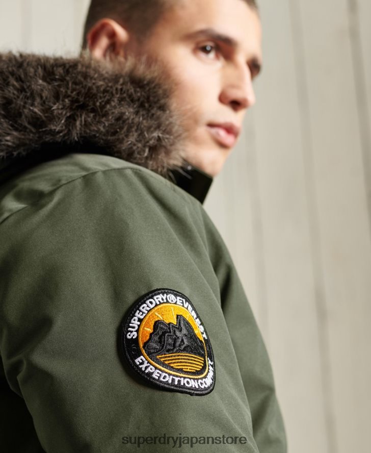 エベレスト ボンバージャケット 男性 Superdry 衣類 カーキ 2J62PZ1084
