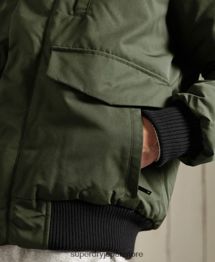 エベレスト ボンバージャケット 男性 Superdry 衣類 カーキ 2J62PZ1084