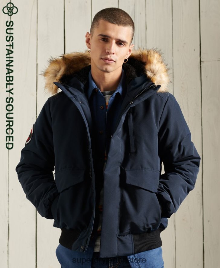 エベレスト ボンバージャケット 男性 Superdry 衣類 海軍 2J62PZ1085