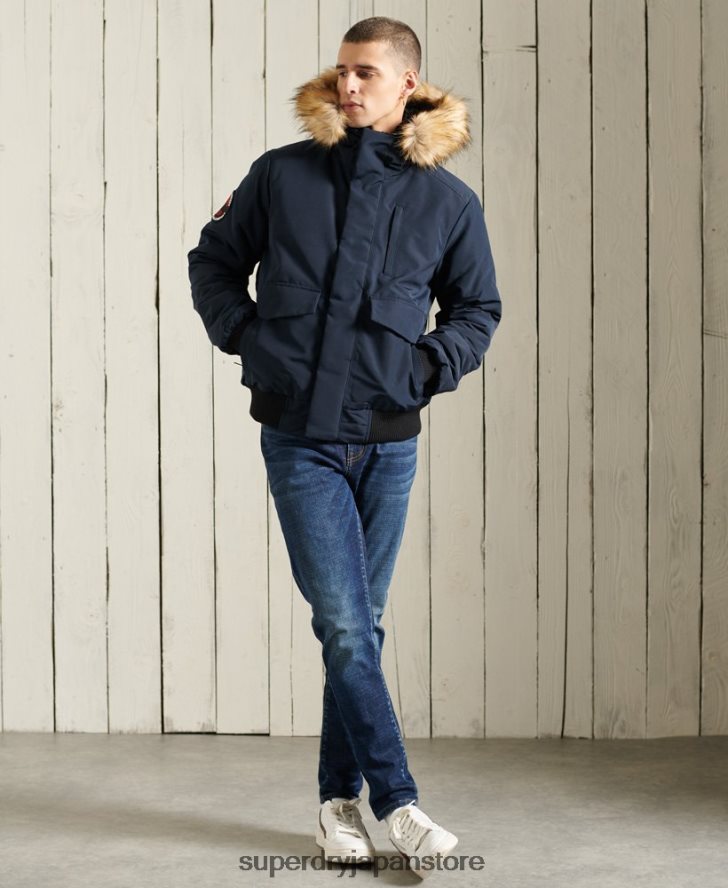 エベレスト ボンバージャケット 男性 Superdry 衣類 海軍 2J62PZ1085
