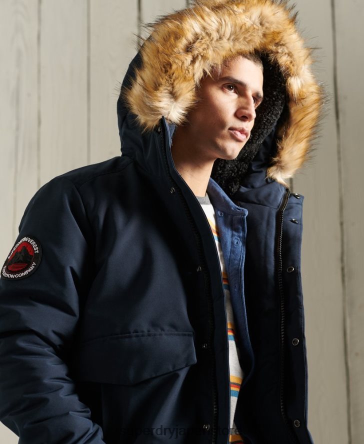 エベレスト ボンバージャケット 男性 Superdry 衣類 海軍 2J62PZ1085