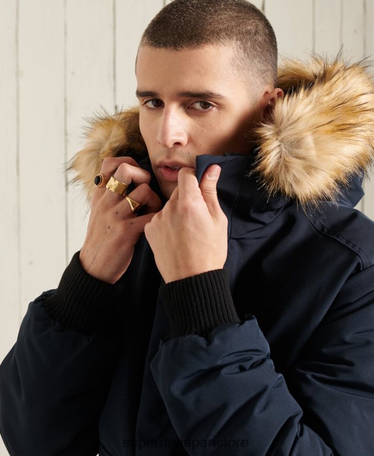 エベレスト ボンバージャケット 男性 Superdry 衣類 海軍 2J62PZ1085