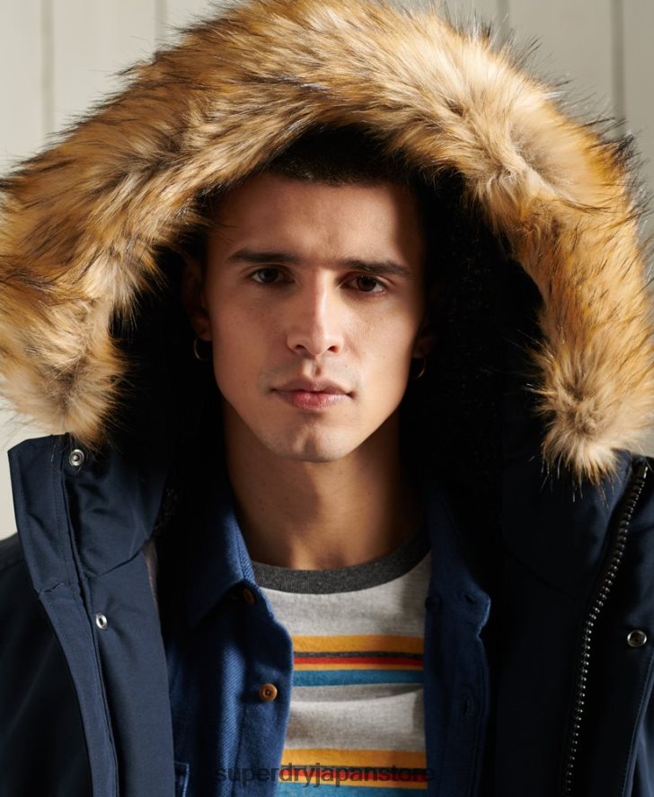 エベレスト ボンバージャケット 男性 Superdry 衣類 海軍 2J62PZ1085