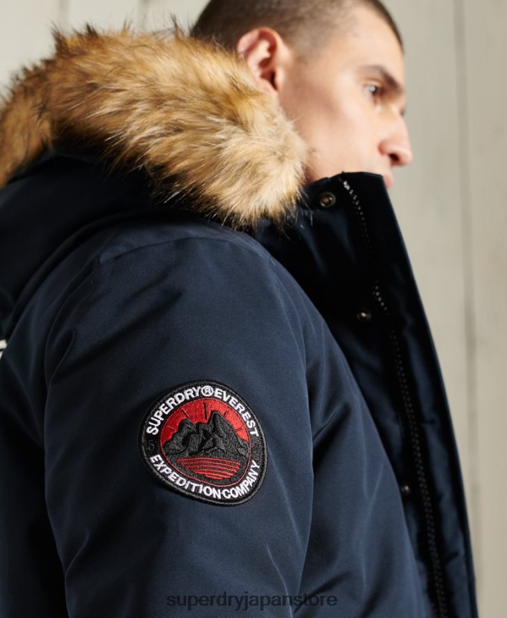 エベレスト ボンバージャケット 男性 Superdry 衣類 海軍 2J62PZ1085