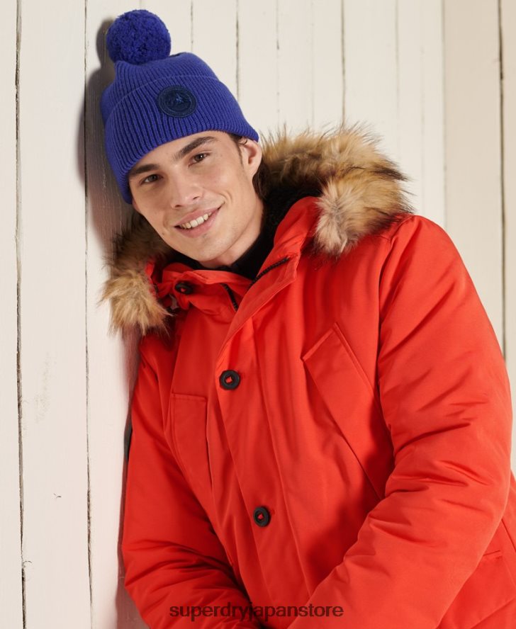 エベレストパーカーコート 男性 Superdry 衣類 オレンジ 2J62PZ1098