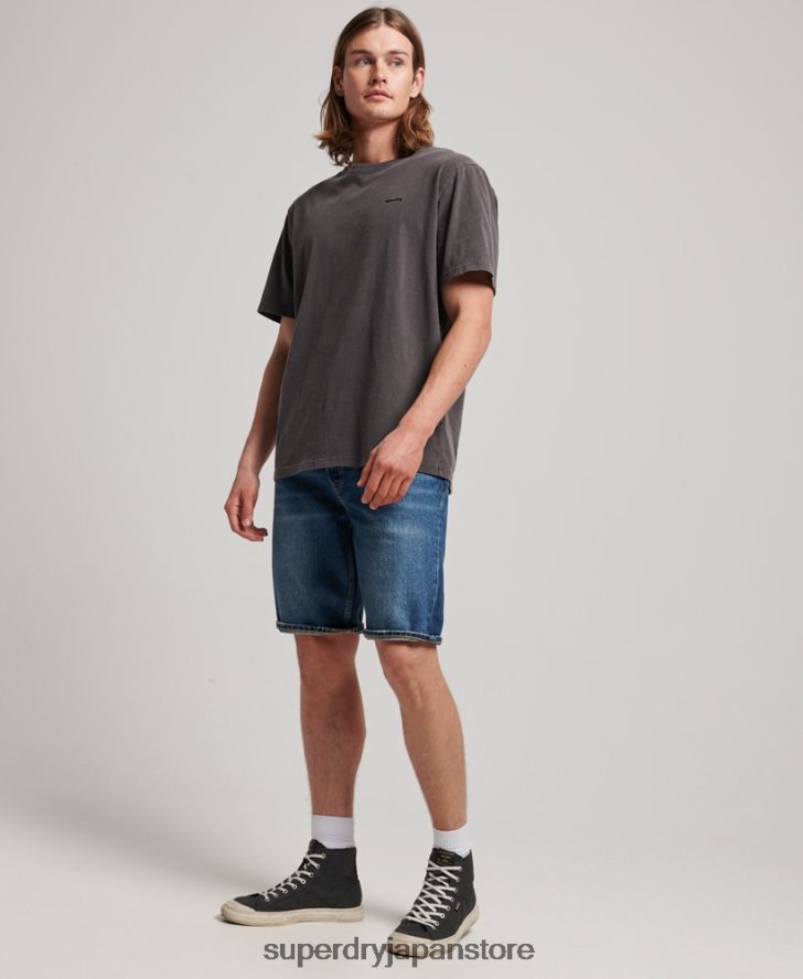 ストレートショーツ 男性 Superdry 衣類 濃紺 2J62PZ110
