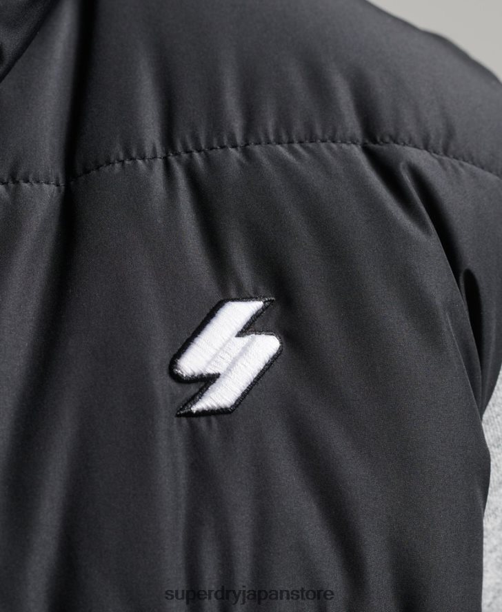 フードなしスポーツパファージレ 男性 Superdry 衣類 黒 2J62PZ1102