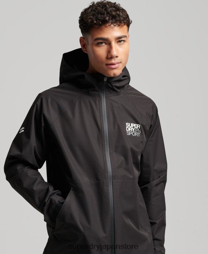 防水ジャケット 男性 Superdry 衣類 黒 2J62PZ1104