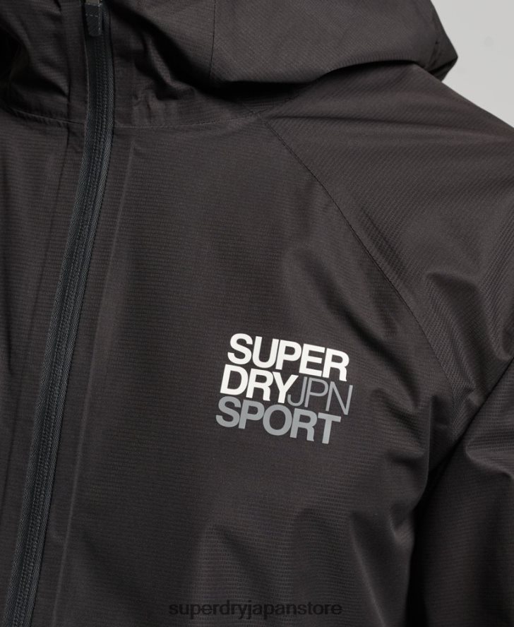 防水ジャケット 男性 Superdry 衣類 黒 2J62PZ1104