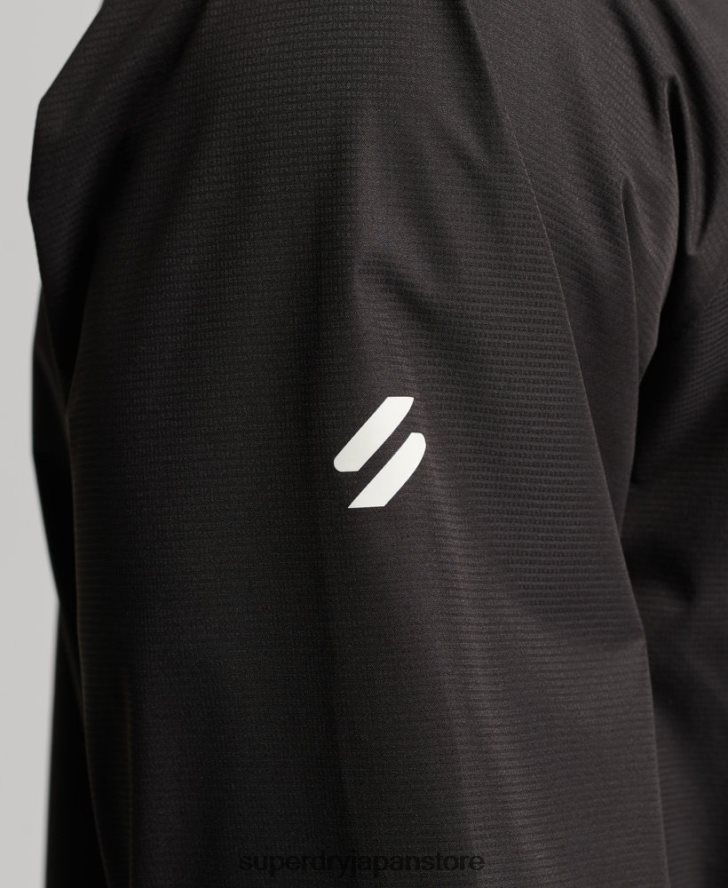 防水ジャケット 男性 Superdry 衣類 黒 2J62PZ1104