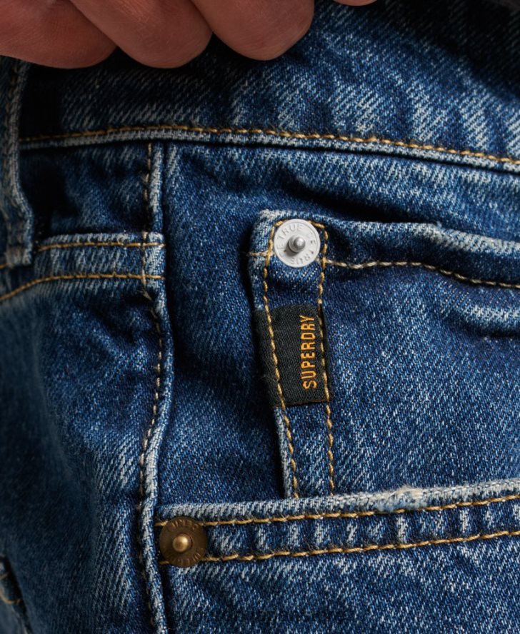 ストレートショーツ 男性 Superdry 衣類 濃紺 2J62PZ110