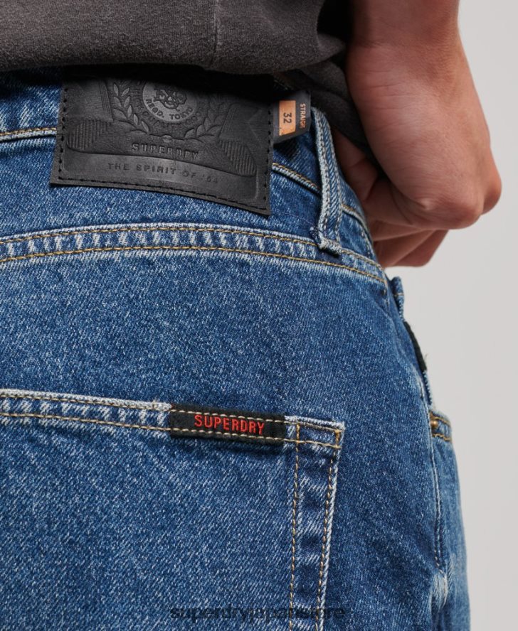 ストレートショーツ 男性 Superdry 衣類 濃紺 2J62PZ110