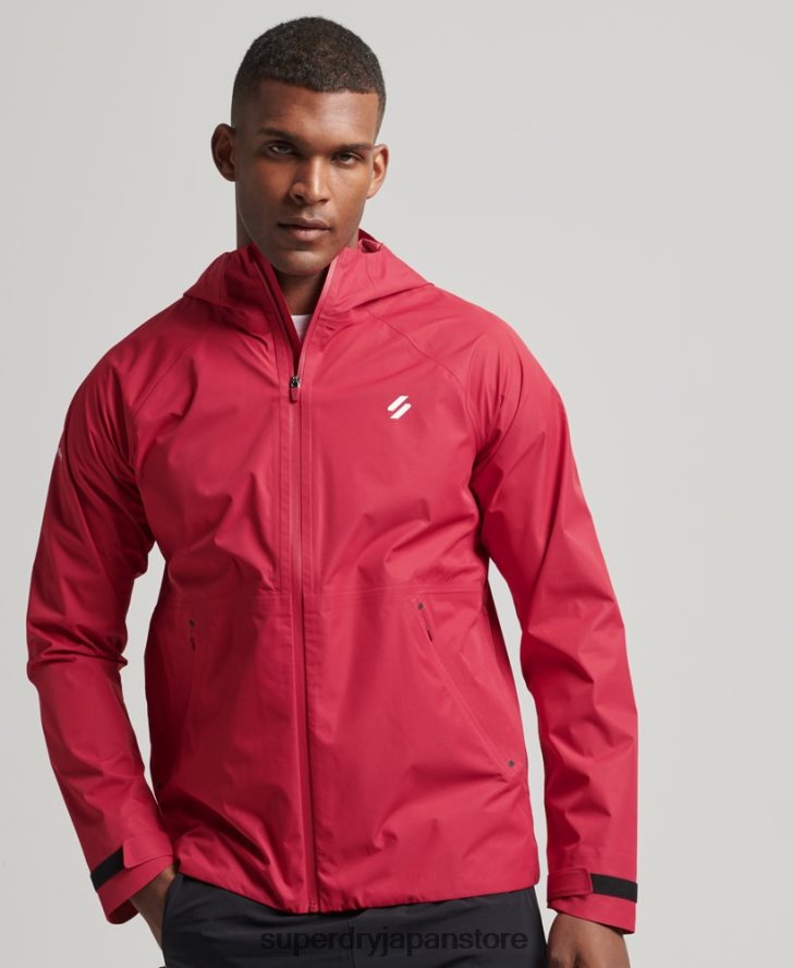 防水ジャケット 男性 Superdry 衣類 赤 2J62PZ1110