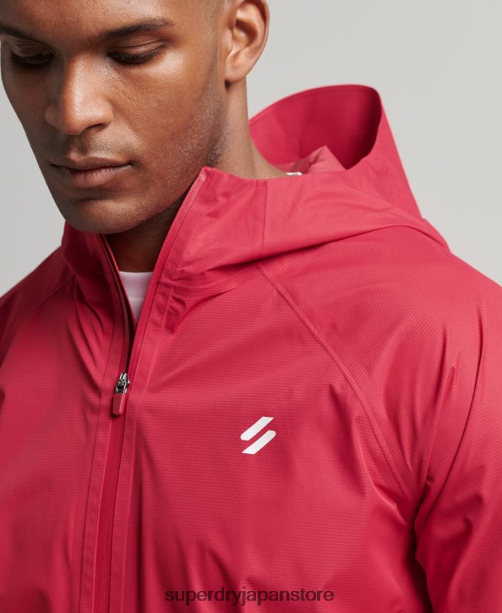 防水ジャケット 男性 Superdry 衣類 赤 2J62PZ1110