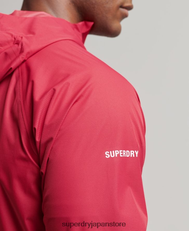 防水ジャケット 男性 Superdry 衣類 赤 2J62PZ1110