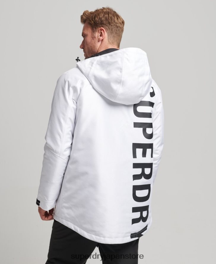 フリーライドジャケット 男性 Superdry 衣類 白 2J62PZ1116