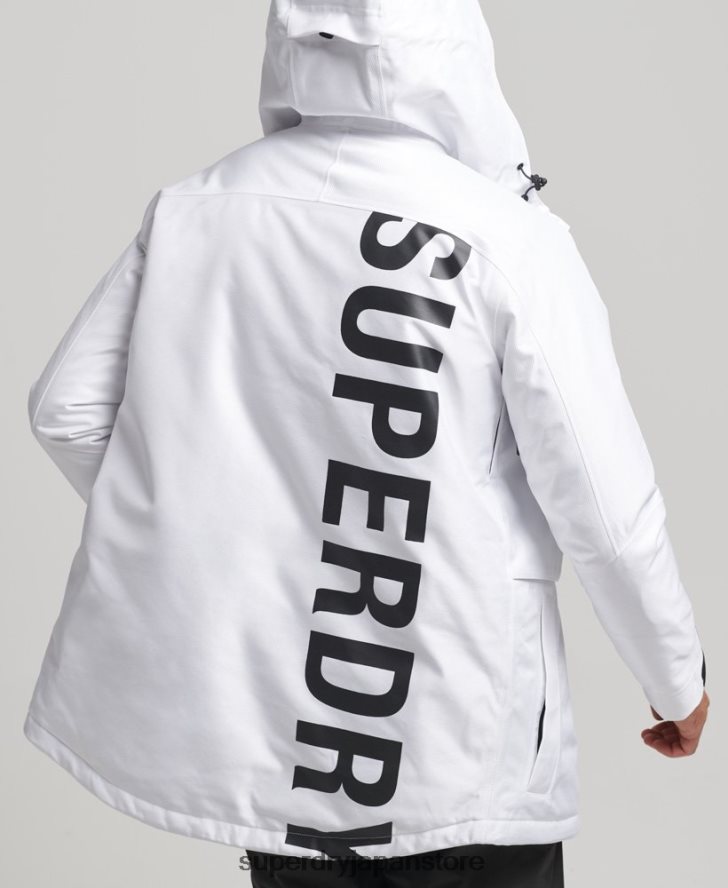 フリーライドジャケット 男性 Superdry 衣類 白 2J62PZ1116