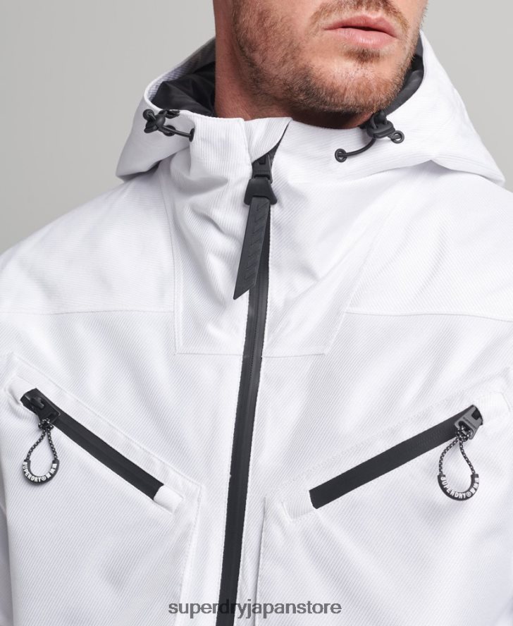 フリーライドジャケット 男性 Superdry 衣類 白 2J62PZ1116