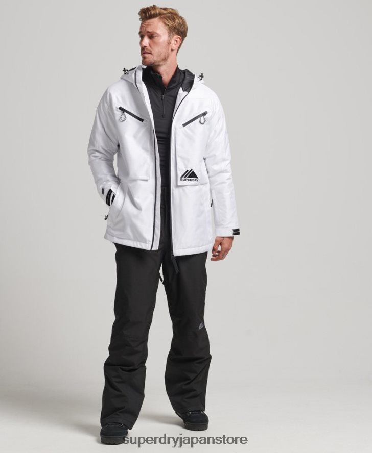 フリーライドジャケット 男性 Superdry 衣類 白 2J62PZ1116