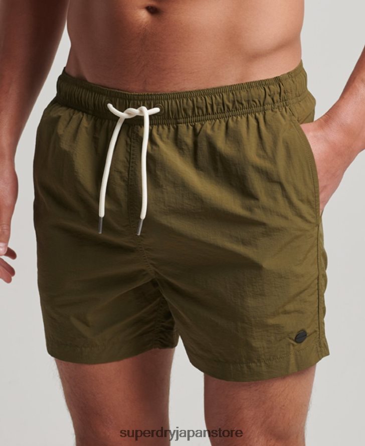 リサイクルスイムショーツ 男性 Superdry 衣類 緑 2J62PZ112