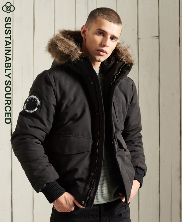 エベレスト ボンバージャケット 男性 Superdry 衣類 黒 2J62PZ1120