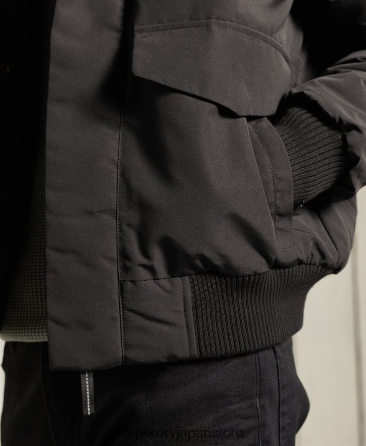 エベレスト ボンバージャケット 男性 Superdry 衣類 黒 2J62PZ1120