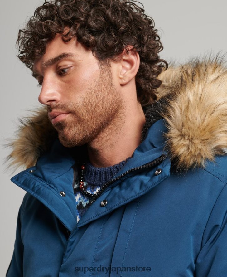エベレスト ボンバージャケット 男性 Superdry 衣類 ライトブルー 2J62PZ1121