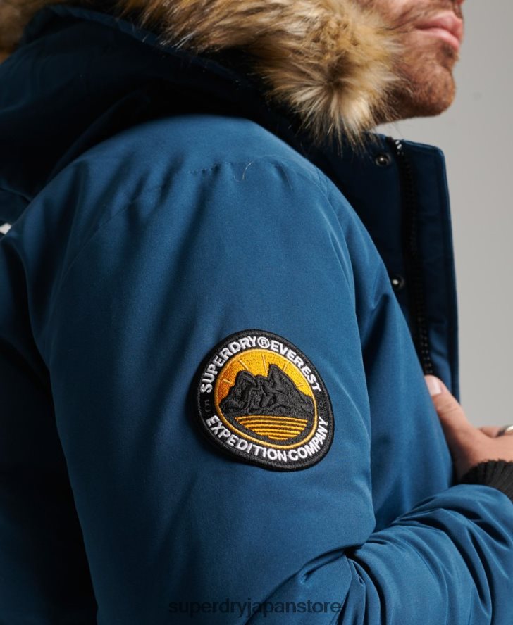 エベレスト ボンバージャケット 男性 Superdry 衣類 ライトブルー 2J62PZ1121