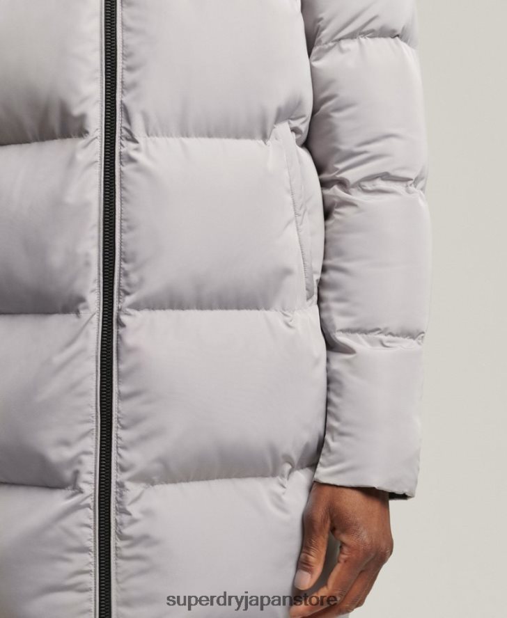はえ縄羽毛布団コート 男性 Superdry 衣類 ライトグレー 2J62PZ1124