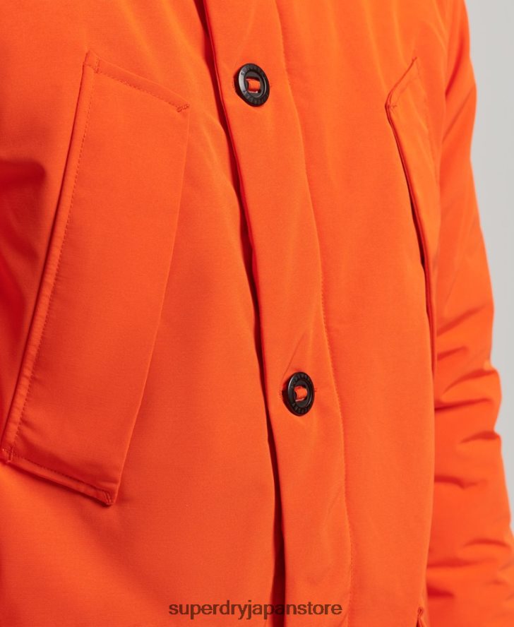 エベレストパーカーコート 男性 Superdry 衣類 オレンジ 2J62PZ1126