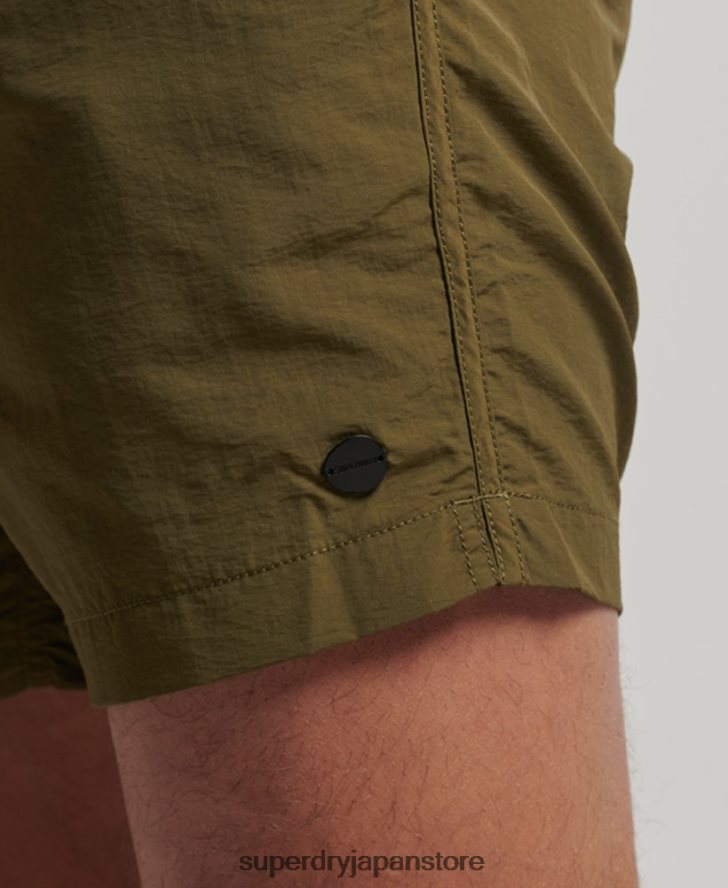 リサイクルスイムショーツ 男性 Superdry 衣類 緑 2J62PZ112