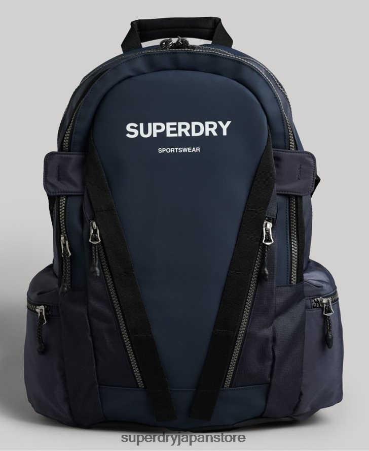 マウンテンタープグラフィックバックパック 男性 Superdry アクセサリー 海軍 2J62PZ113