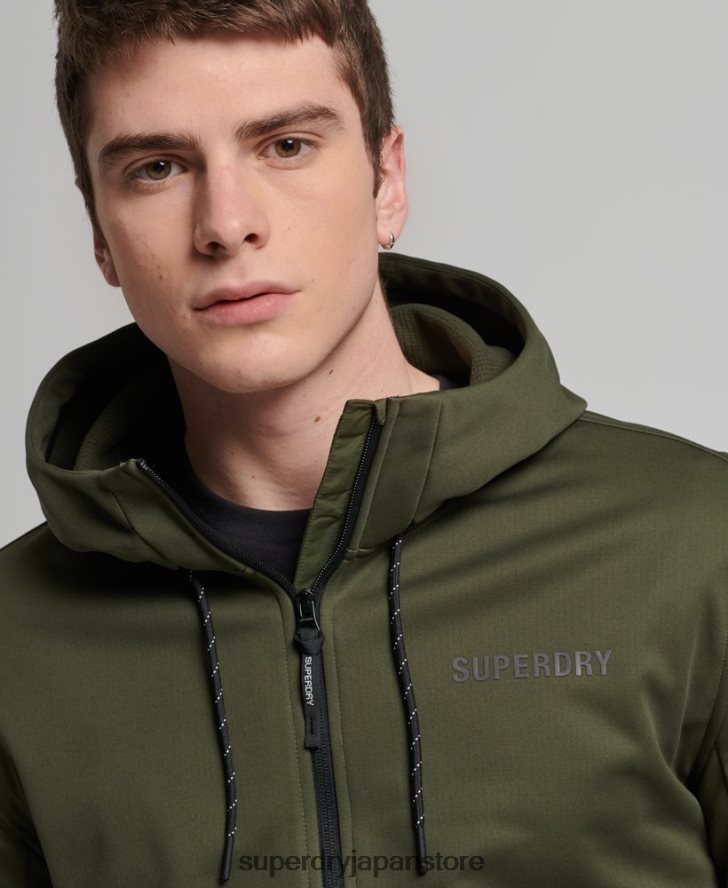 ハイテクソフトシェルトラックジャケット 男性 Superdry 衣類 カーキ 2J62PZ1132