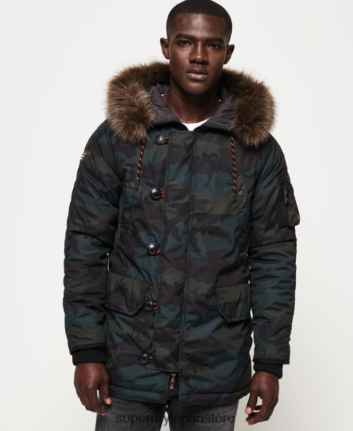 パーカージャケット 男性 Superdry 衣類 緑 2J62PZ1134