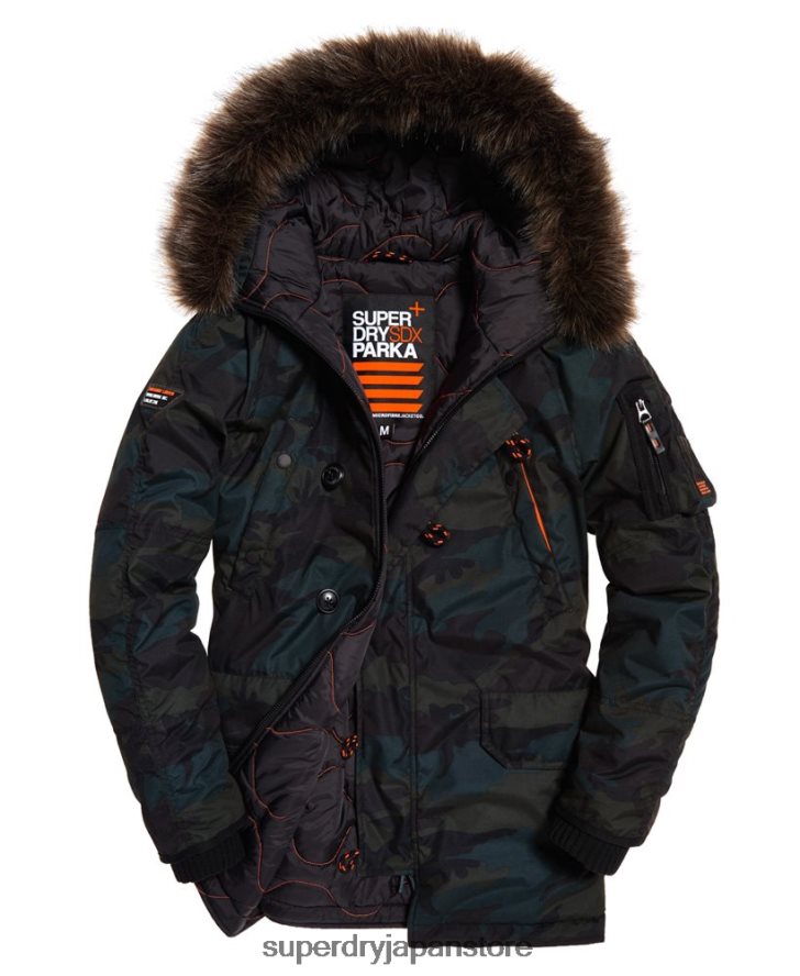 パーカージャケット 男性 Superdry 衣類 緑 2J62PZ1134