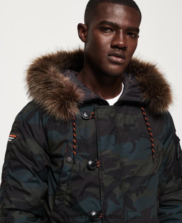 パーカージャケット 男性 Superdry 衣類 緑 2J62PZ1134