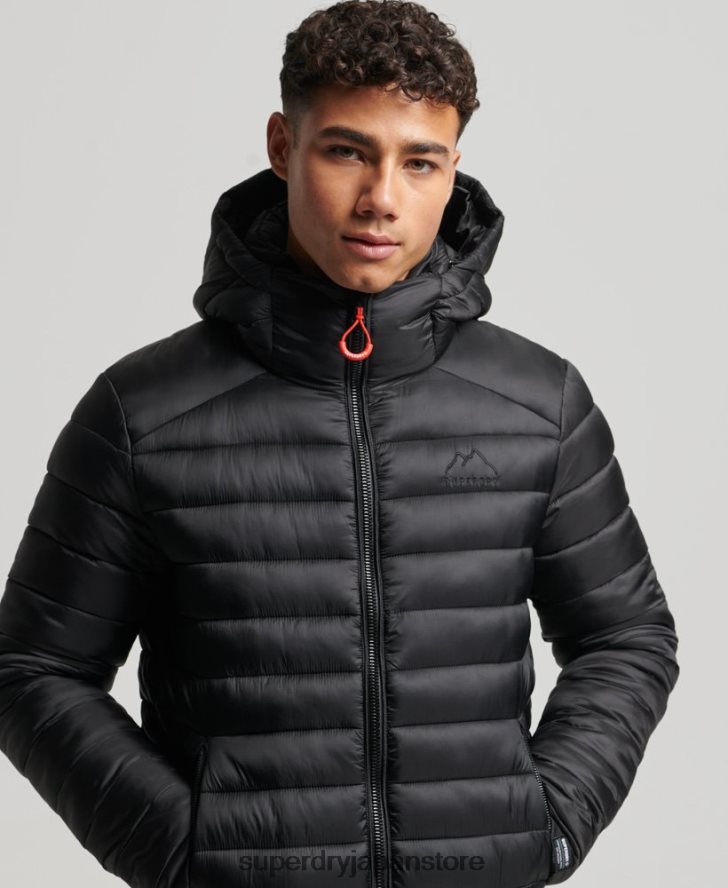 軽量パッド入りジャケット 男性 Superdry 衣類 黒 2J62PZ1138
