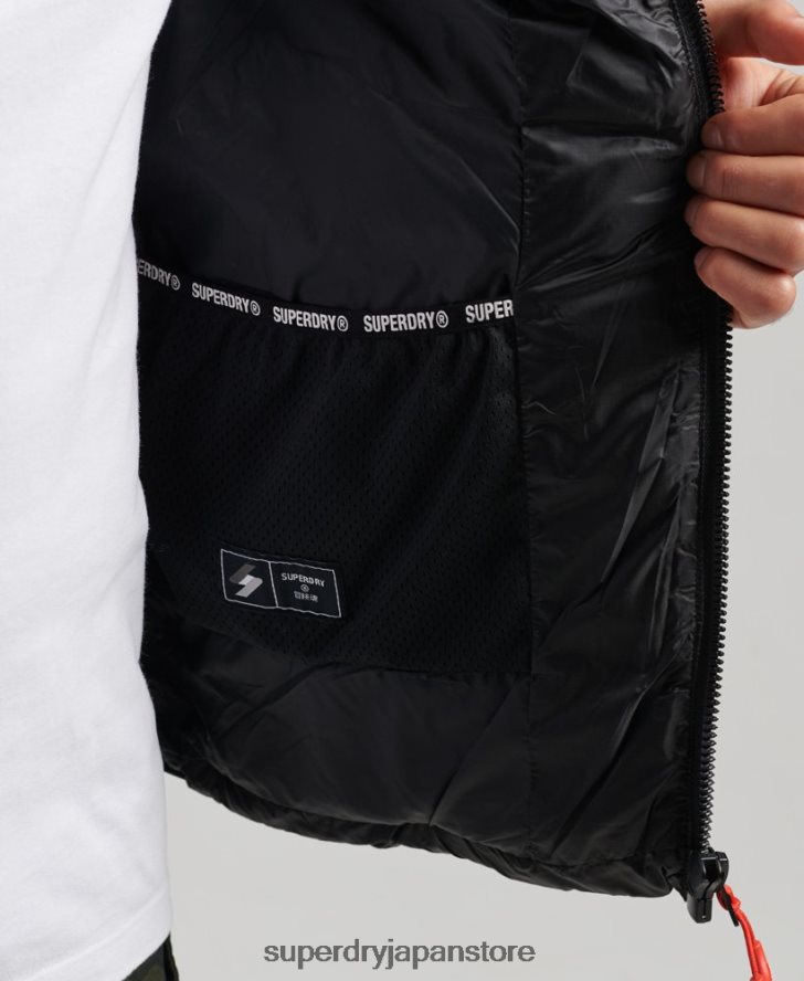 軽量パッド入りジャケット 男性 Superdry 衣類 黒 2J62PZ1138