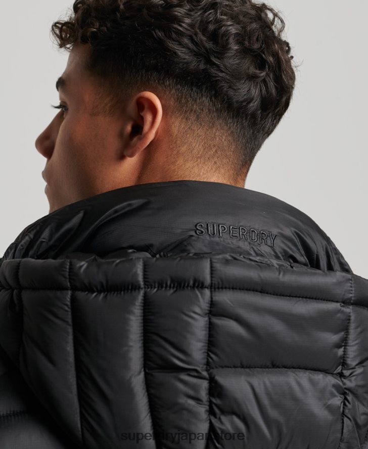 軽量パッド入りジャケット 男性 Superdry 衣類 黒 2J62PZ1138